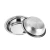 Import Wholesale Dinner Plate Dish Stainless Steel Round Serving Tray Soup Plate For Indoor And Outdoor from China