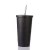Import wholesale double wall 16oz stainless steel straw tumbler  coffee mug with straw vacuum cup stainless steel mug from China