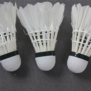 Wholesale Durable Thin Feather Stem Duck Feather Badminton Shuttlecock
