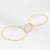 Import Wholesale Exaggerated Oval Connected Three Circles Flower Line 14K Gold Plated Diy Women Earring Accessories from China