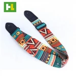 Wholesale fashion customized sublimation printing 5cm wide guitar strap