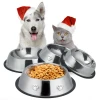 Wholesale Gift Set Custom Large Size ECO Friendly Spill Proof Stainless Steel Dog Cat Slow Feeder Pet Water Bowl