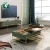 Import wholesale glass coffee table modern design living room furniture golden metal coffee table glass from China
