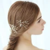 Wholesale Handmade Pearl Wedding Gold Hair Accessories Jewelry Bridal U Shape Hair Pins For Girl
