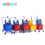 Wholesale hospital cleaning cart/janitor trolley