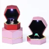 Wholesale luxury led light ring box jewelry box led light jewelry packaging box
