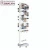 Import Wholesale optical shop floor standing sunglasses display rack with wheels from China