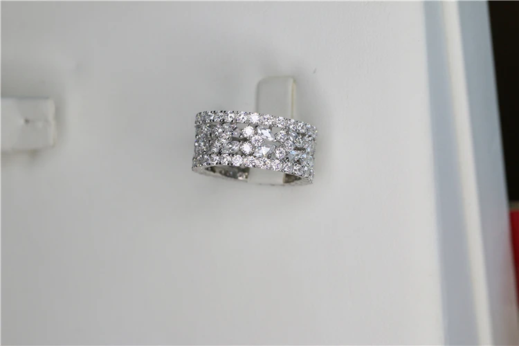 Wholesale Price Hot Sale 925 Sterling Silver White Jewelry band Ring