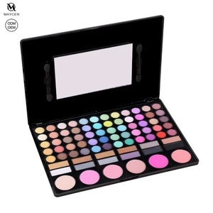 Wholesale professional 78 color high quality colorful fashion custom brand logo eyeshadow makeup eye shadow