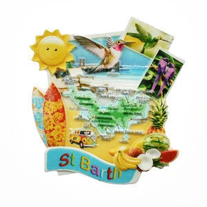 Wholesale promotional gift tourist souvenir resin fridge magnet