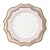 Import Wholesale sky blue Discount Party Luxury Gold ceramic Charger Plate decaled porcelain plate from China