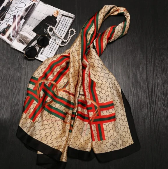 wholesale small order stock  newest style soft material real silk scarf