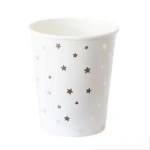Wholesale Star Printed Disposable Tableware Sets Party Cups Plates Napkins for Wedding Decor Birthday Party Supplies