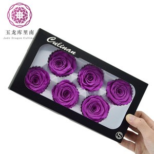 Wholesale super quality natural fresh 5-6cm preserved roses for decoration