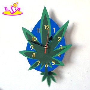Wholesale top fashion wooden strawberry wall clock used in baby W14K038