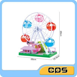 Wind up ferris wheel toy with music box