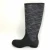 Import Women Branded Fashionable High-Knee Pure Rubber Rain Boots with Adjustable Strap 2022 from China