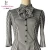 Women Gray Knee Length Career  Woman Wear Gingham Dress with Bow