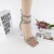 Import women high heeled shoes  diamond chain block heel sandals ladies slippers and sandal from China