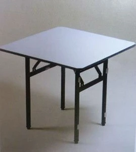 wood foldable square restaurant table for 4 person