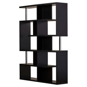 Wooden New Design Bookshelf and Display Shelf with 5 Rows Bookcase Solid Wood,solid Wood Living Room Furniture Modern