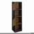 Import wooden Storage Rack cabinet MDF Bookcase Leaning Book Shelf Home Bookshelf from China