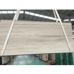 Wooden White Marble Stone Slab