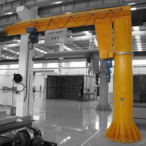 workshop pedestal lifting jib crane 1t