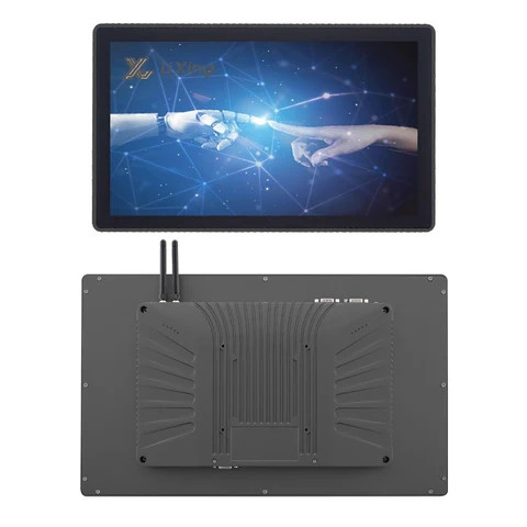 X86 i7 i5 i3  Windows7/8/Linux Wall Mount 10.1 15.6 21.5 Inch All In One Computer Touch Panel Pc Industrial Tablet Pc