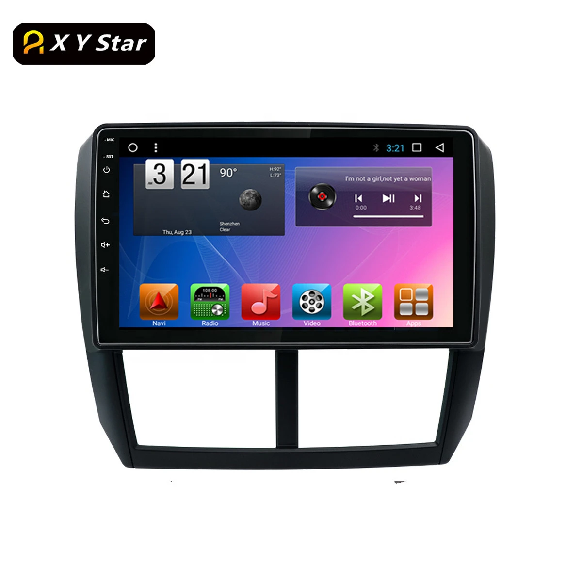XYSTAR  XY-1014 Octa core Android 9.0 Car DVD Player GPS Navigation auto radio For  Forester 2008-2011