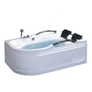 YJ5011  Whirlpool Bathtub AIR Massage Acrylic 2 person Hot tub Wall Corner Triangular Hydro massage Tub Shower Spa