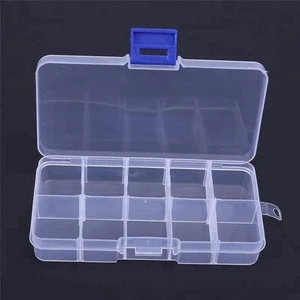 YOUME NEW 10 Compartments Storage Case Transparent Fishing Lure Square Fishhook Tackle Hook Bait Fish Accessory