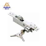 zinc plated two-sided hook lock sliding iron mortise door lock