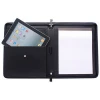 zippered a4 leather portfolio folders/custom men portfolio/leather portfolio with tablet case