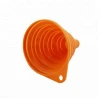 ZY-E3185 The shape Food Grade collapsible silicone funnel for Kitchen