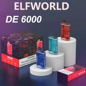 new 6000 puff elfworld recharegeable disposable vape wholesale
