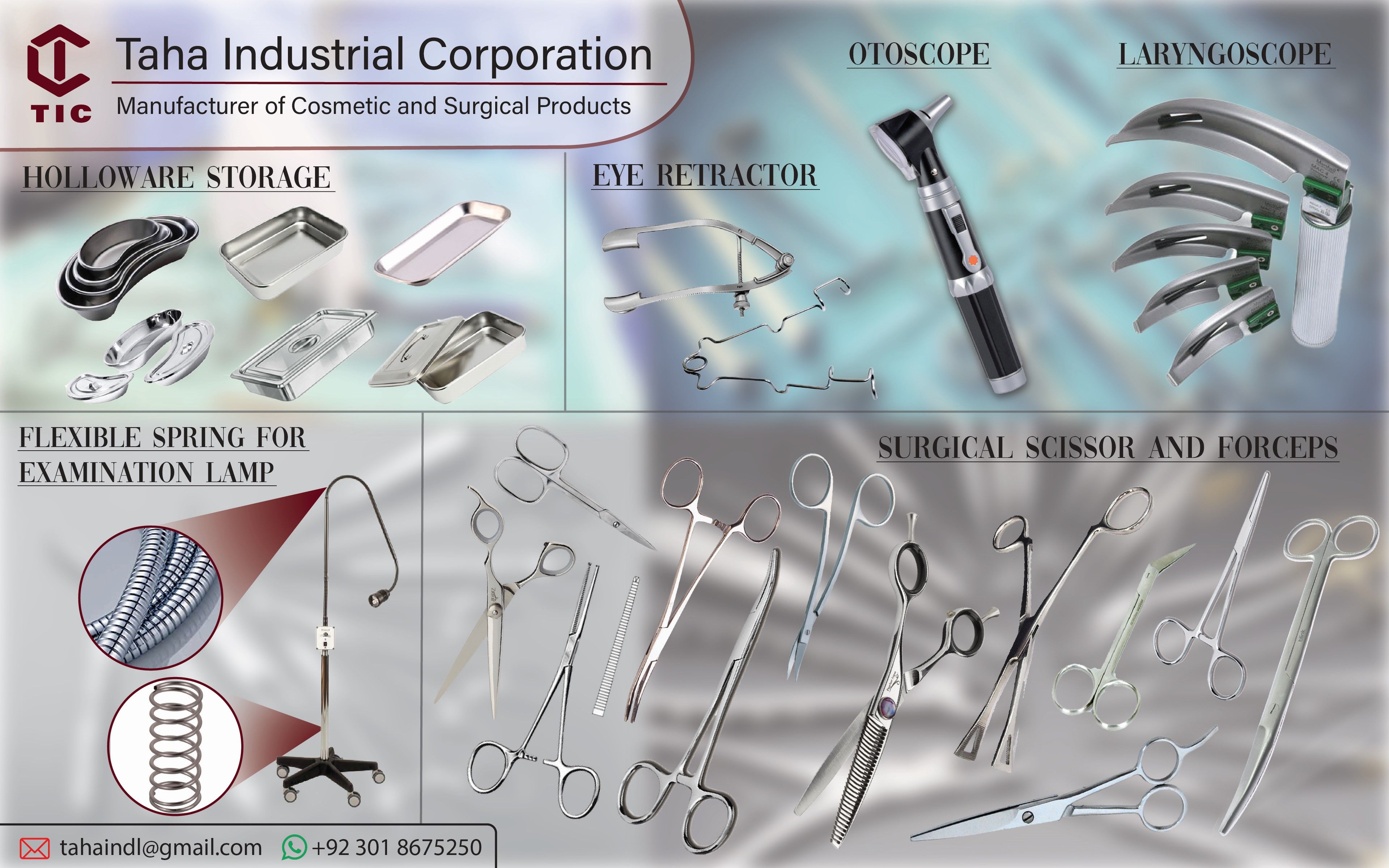 Buy Surgical Instruments from Taha Industrial Corporation, Pakistan