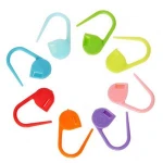 00pcs Locking Stitch Marker Lock Pins Plastic Ring Markers for Knitting Crochet