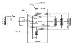 Precision optical fiber adapter metal parts