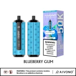 AIVONO AIM FATMAX 50000 Blueberry Gum 50KPuffs Dual Mesh HD Screen Type C Canada Ontario Global Wholesale Price