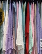 Mercerized water-soluble jacquard fabric