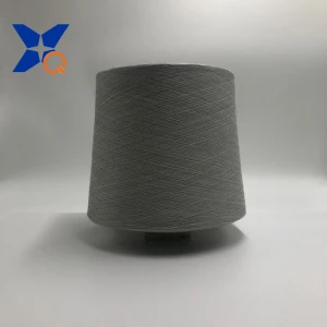 Ne32/1    30% stainless steel fiber blended with 45% polyester 25% combed cotton fiber conductive yarn/thread/fabric-XT11910
