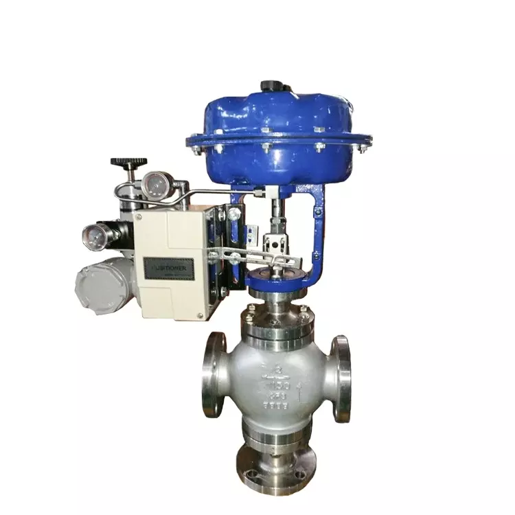 Buy Pneumatic Control Valve Modulating Valve Pneumatic Diaphragm Three ...