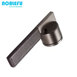 European Style Leather +zinc alloy Door Handle Lock Interior Bedroom/Bathroom lock Anti-theft Home Room Safety Door Lock