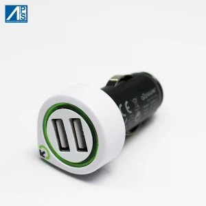 Dual USB Car Charger quick charge 3.1A Mobile phone car charger Rapid Car Charger with Smart IC Car Charger Adapter Compactable with Any iPhone/Galaxy  USB Charger