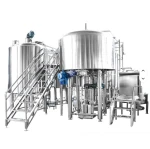 SS304 Two Vessel Brewhouse Turnkey with Heating Exchange