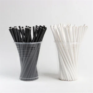 Eco Friendly Paper Straw Heart Paper Straw Party Supplies Biodegradable Bamboo Paper Straws