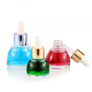 Excellent Quality Clear Glass Mockup Cosmetic Serum Bottle Dropper