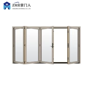 High end Aluminium insulated bifolding windows vertical folding window aluminium bifold window