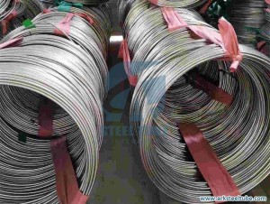 TP304 / 304L Bright Annealed Welded Stainless Steel Coiled Tubing